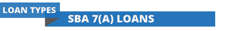 Section header for SBA 7(a) Loans