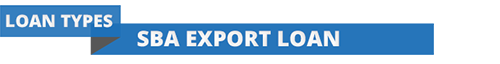 Section header for SBA Export Loan