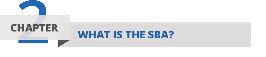 Guidant Financial guide to Everything you need to know about SBA Loans- Chapter Two: What is the SBA Chapter Two: What is the SBA