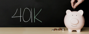 Top ROBS Resources to Get Started - Blog header image of a piggy bank and a chalkboard with 401k written on it.