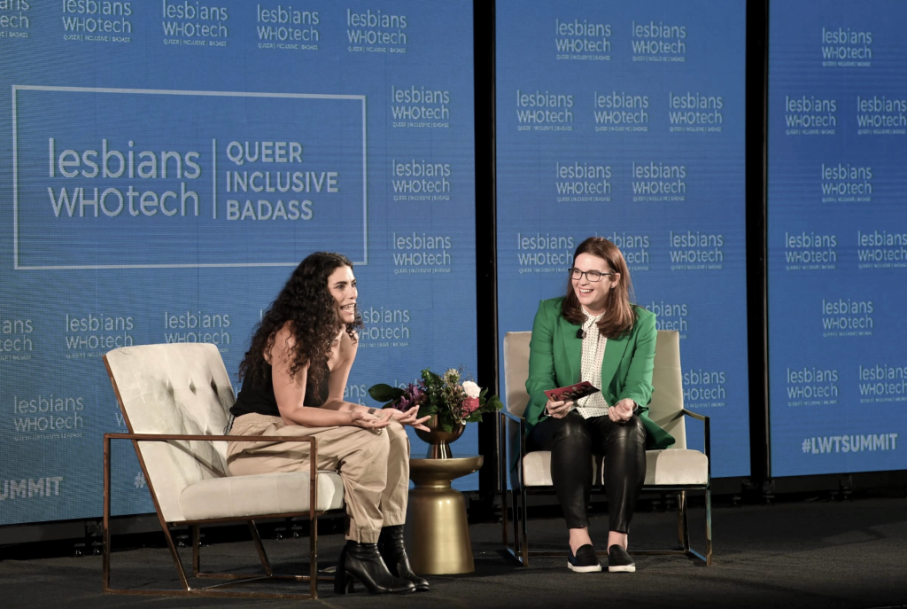 Lesbians Who Tech Summit with Leanne Pittsford. (5 Inspiring LGBTQ Entrepreneurs - Guidant Blog). 