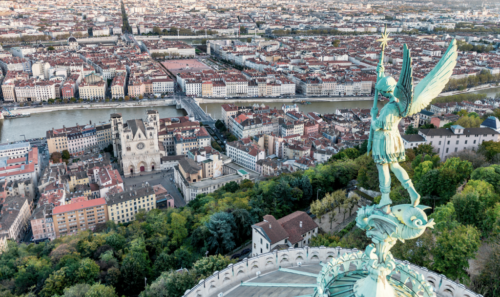 View of Lyon, France from above. (Top 10 Franchising Events for Entrepreneurs and Franchisees - Guidant.)