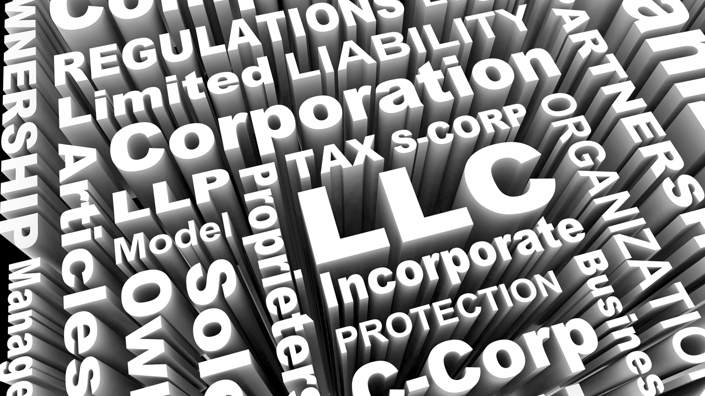 Illustration of different business entities