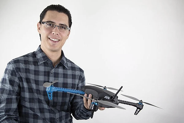 Jordi Munoz, co-founder of 3D Robotics, invented the first autopilot drone in 2007, helping to shape the future of technology and robotics into a multi-million-dollar industry. (Photo courtesy of San Diego Reader) (Five Inspiring Hispanic Entrepreneur Stories - Guidant Financial)